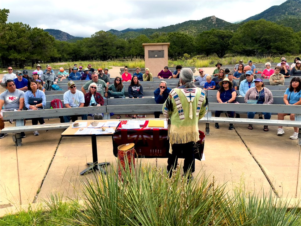 Ute Elder Roland McCook at the Amphitheater