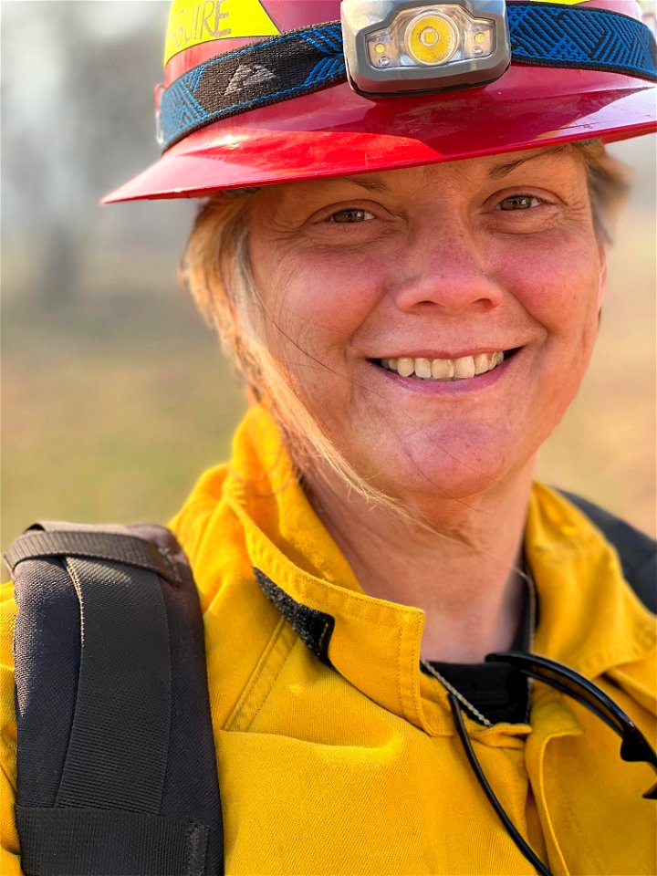 Firefighter on Calf Canyon Fire