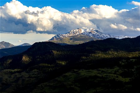 Custer Gallatin National Forest: clouds over Electric Peak photo