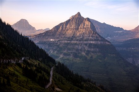 Going-to-the-Sun Road at Sunrise photo