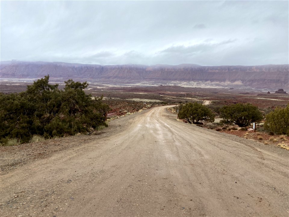Road to access Fisher Towers