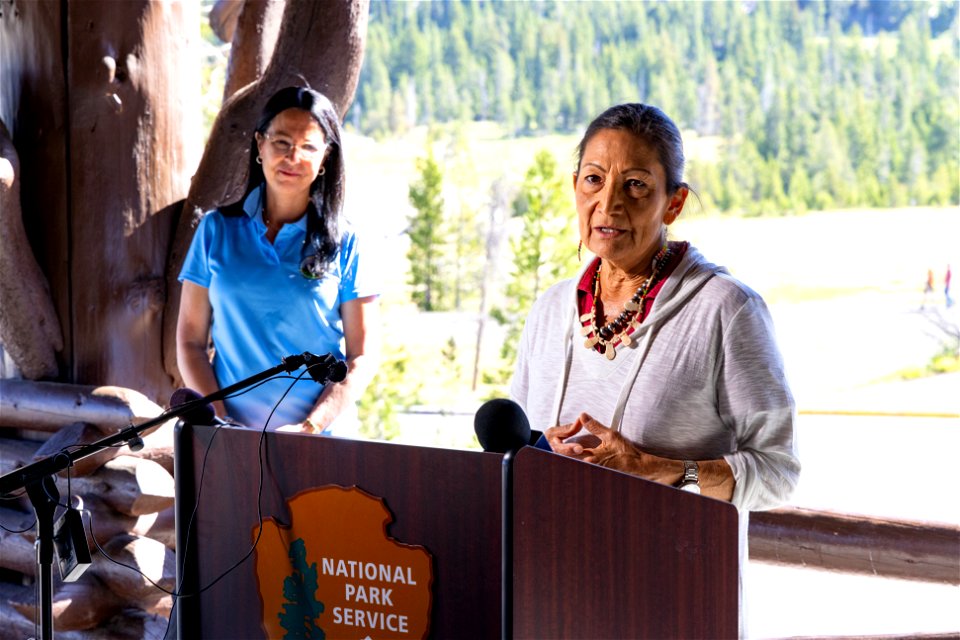 Yellowstone flood event 2022: Secretary Haaland speaks at a press availability