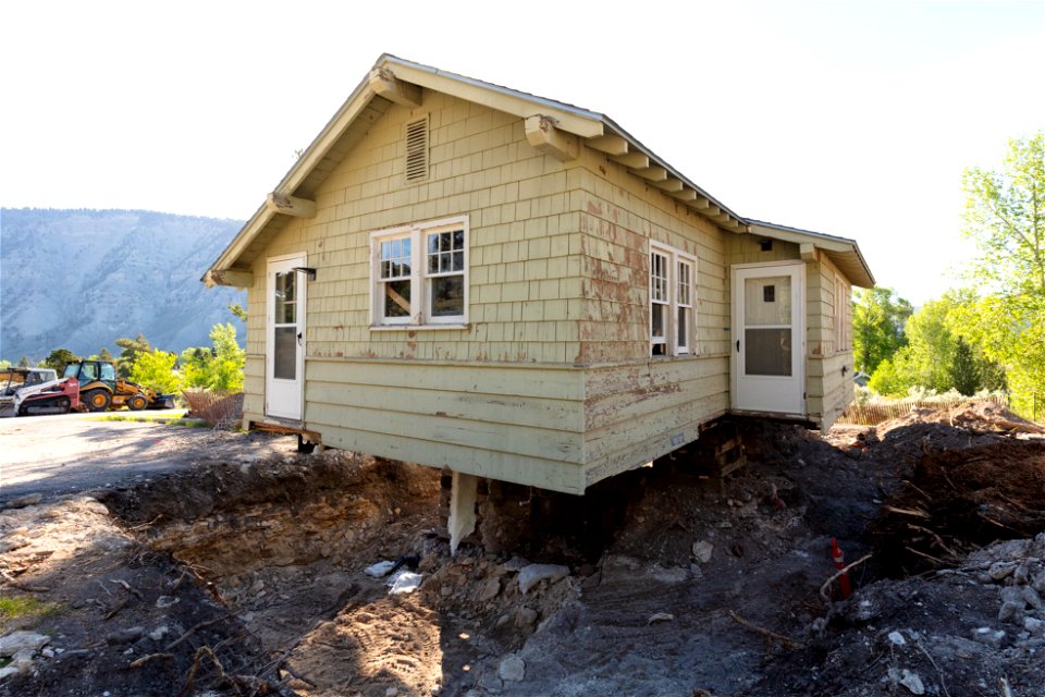 Housing Improvement goal 3: foundation removed