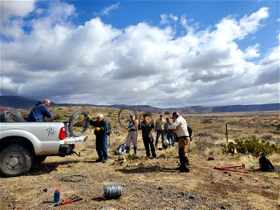 Volunteer: Red Rock Ranger District fence removal 2022 photo