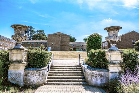 Preston Hall Aylesford. Original garden steps. photo