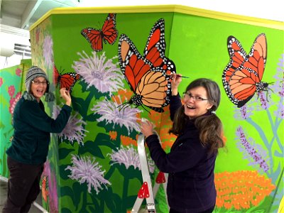 Artists Creating the Monarch Butterfly Migration Shanty photo