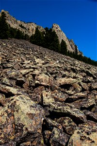 Talus slopes on West Butte, Sweet Grass Hills