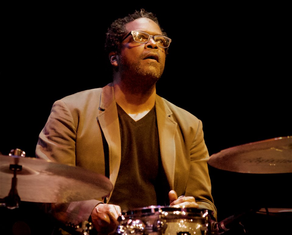 Tomasz Stańko Quartet 16 maart 2014 Lantaren Venster Rotterdam - Gerald Cleaver