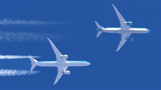 A "socialist" and a "capitalist" Dreamliner: photo
