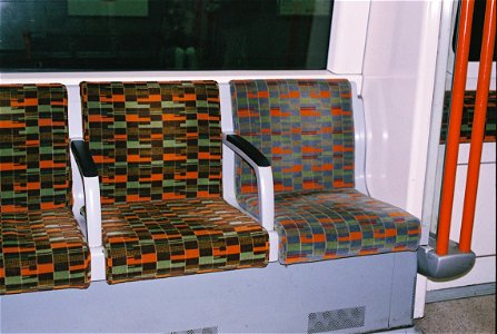 Priorty seating on London Overground train photo