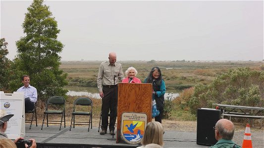 Florence LaRiviere speaks during opening ceremony (part 1/2)