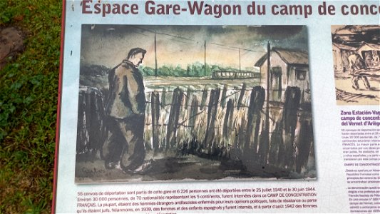 Gare du Vernet-d'Ariège : Notice d'information sur le camp du Vernet