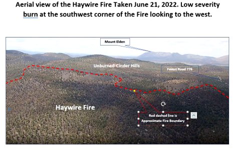 Haywire Fire from June 21 BAER aerial assessment