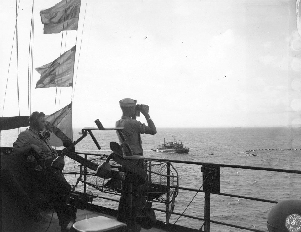 SC 364348 - U.S.S. "Teton" (AGC-14), Japan bound.