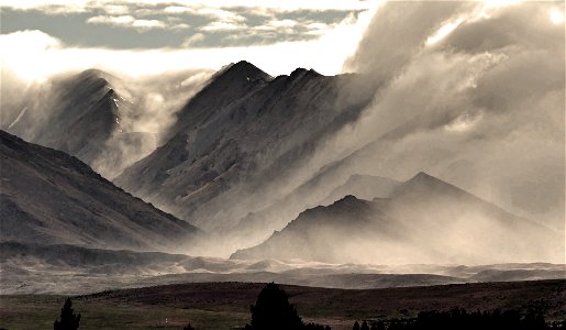 Misty Mountains. photo
