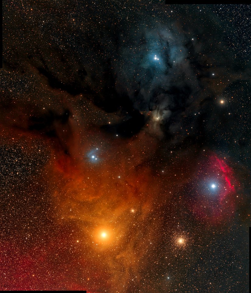The nebular complex in the Antares region