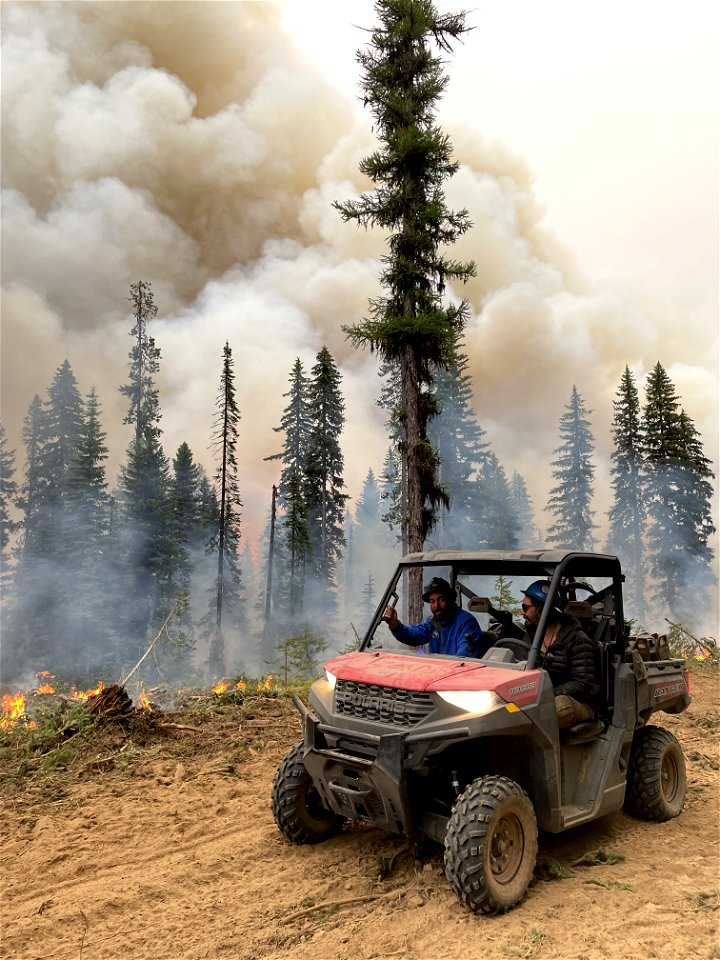 OHV touring the Lick Fire on the Umatilla National Forest 7/16/2021