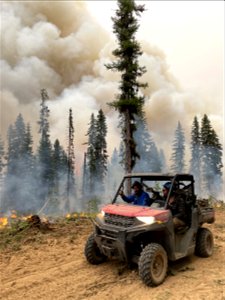 OHV touring the Lick Fire on the Umatilla National Forest 7/16/2021 photo