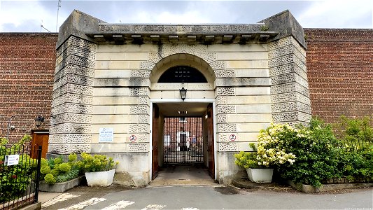 HMP Canterbury is a former prison in Canterbury, Kent, England. The prison was operated by Her Majesty's Prison Service. The former prison site was bought by Canterbury Christ Church University in April 2014. photo