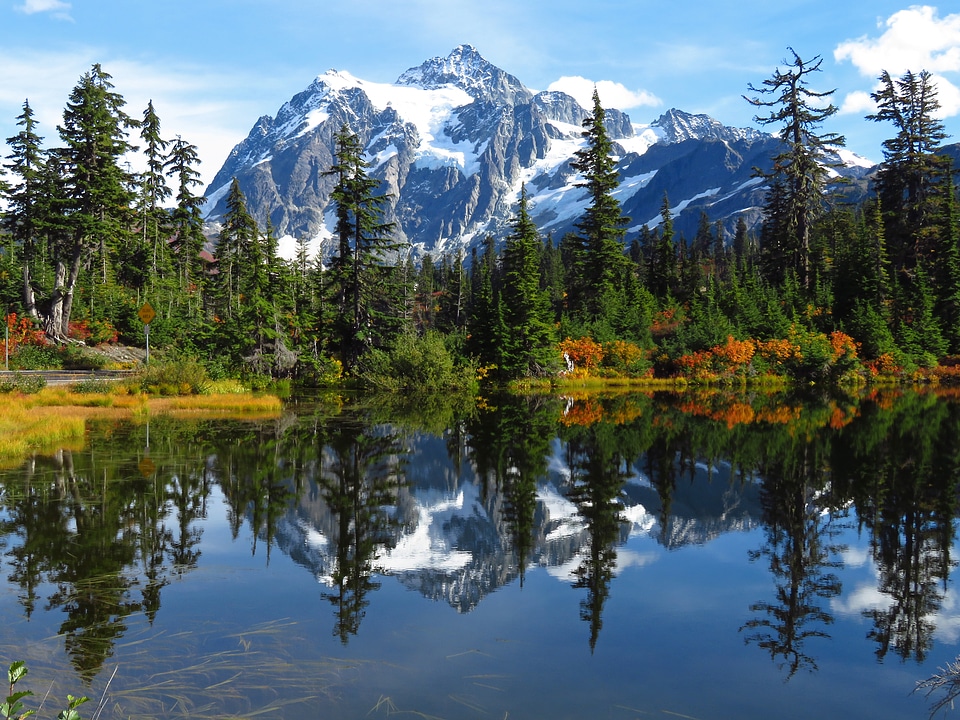 Scenic Mountain Reflection photo