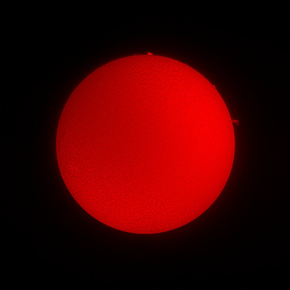 Sun in Hydrogen-Alpha on 1-4-22