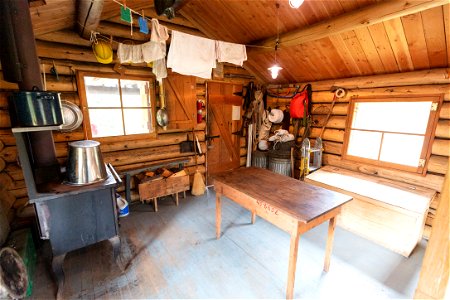 Upper Miller Patrol Cabin: inside view (2) photo