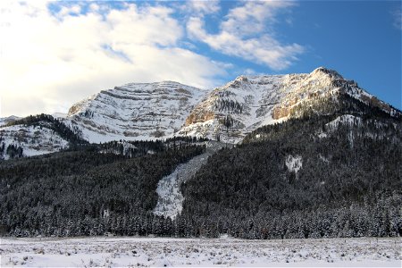 Snowy Taylor Mountain photo