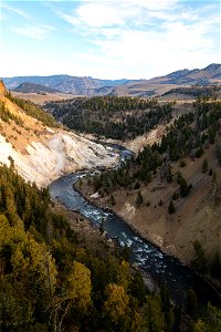Fall views at Calcite Springs Overlook (panorama)