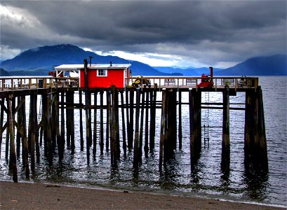 The old Pier. Icy Strait Point, photo