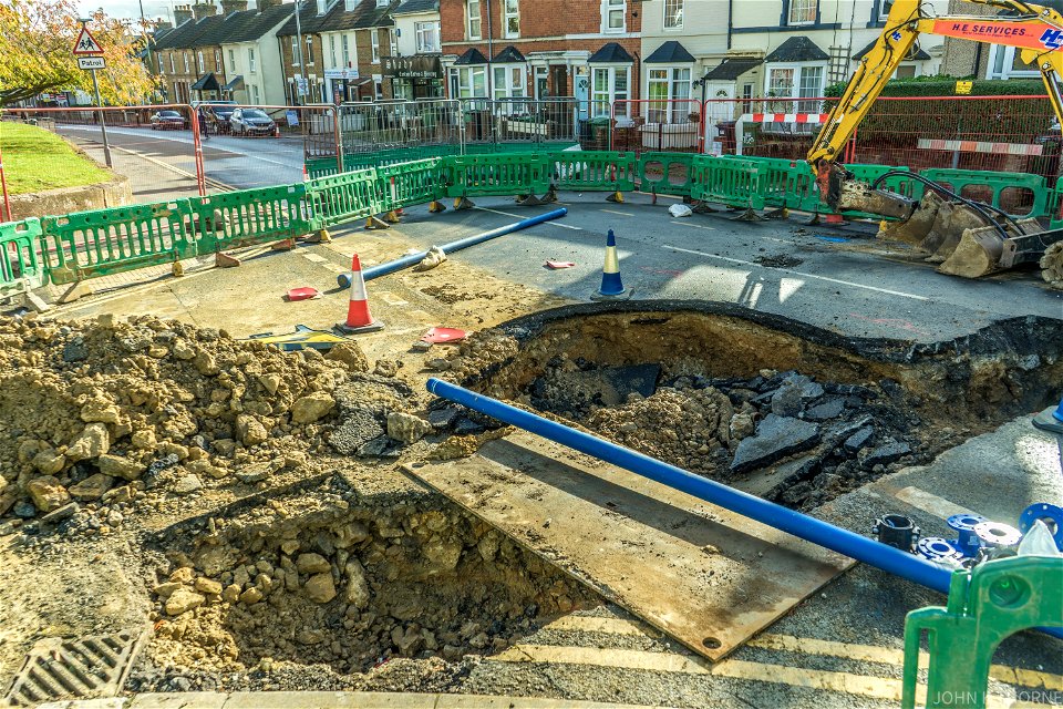 Another Sinkhole A26 Tonbridge Road Maidstone.