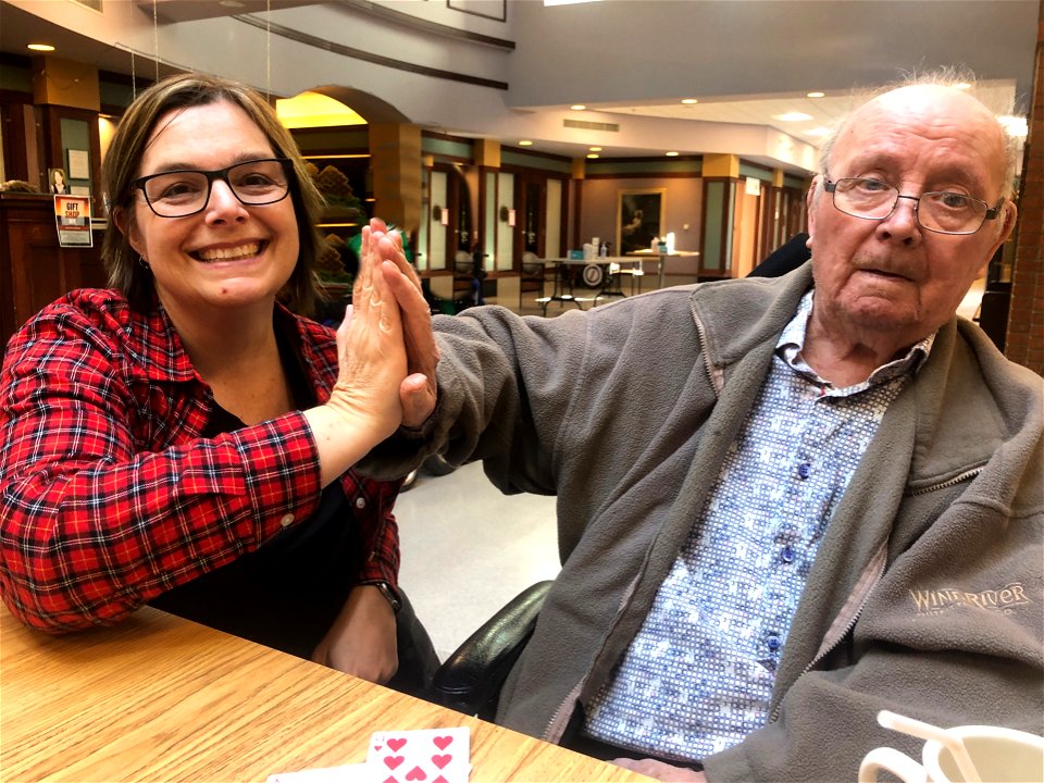 High Fiving Their Victory