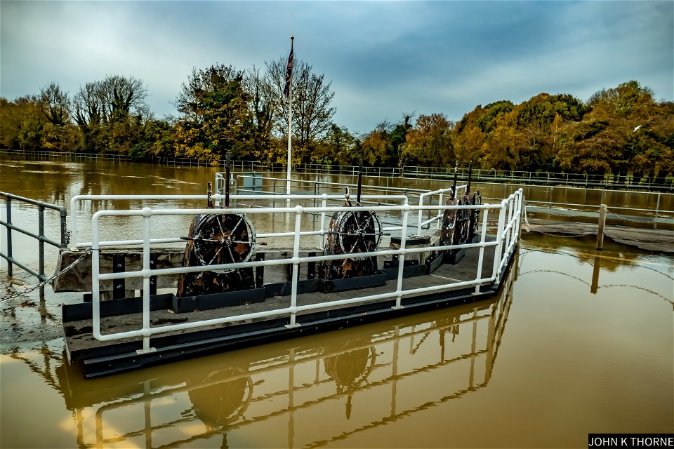 Allington Lock River Medway Flood photo