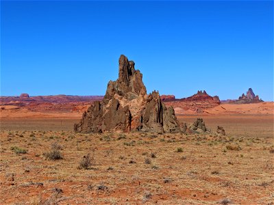 Church Rock Valley at Monument Valley in AZ photo