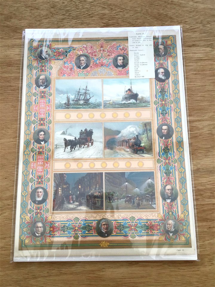 Antiques Stall Preparation The Illustrated London News 1897 Queen Victoria's Diamond Jubilee Colour Plates - Diary Note > description from publication placed inside cello bag for picture framer