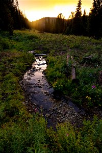 Sunset over Fawn Pass