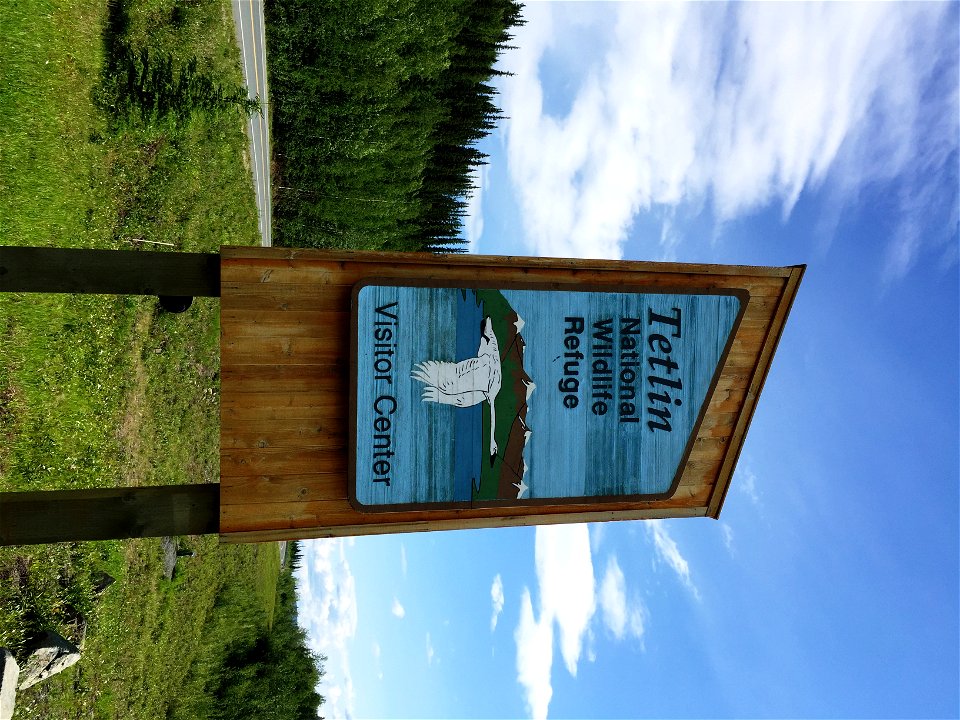 Tetlin Visitor Center Sign