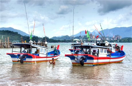 Fishing boats Langkawi. photo