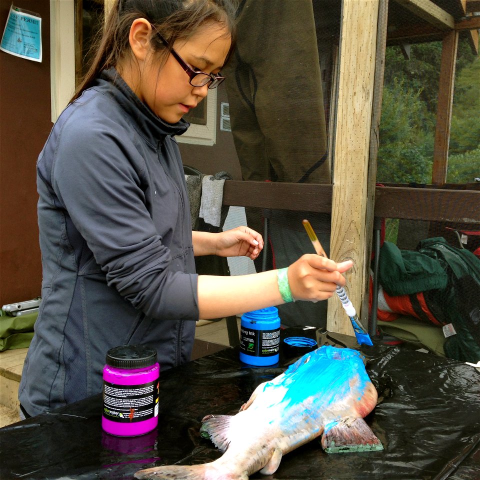 Christine fish printing