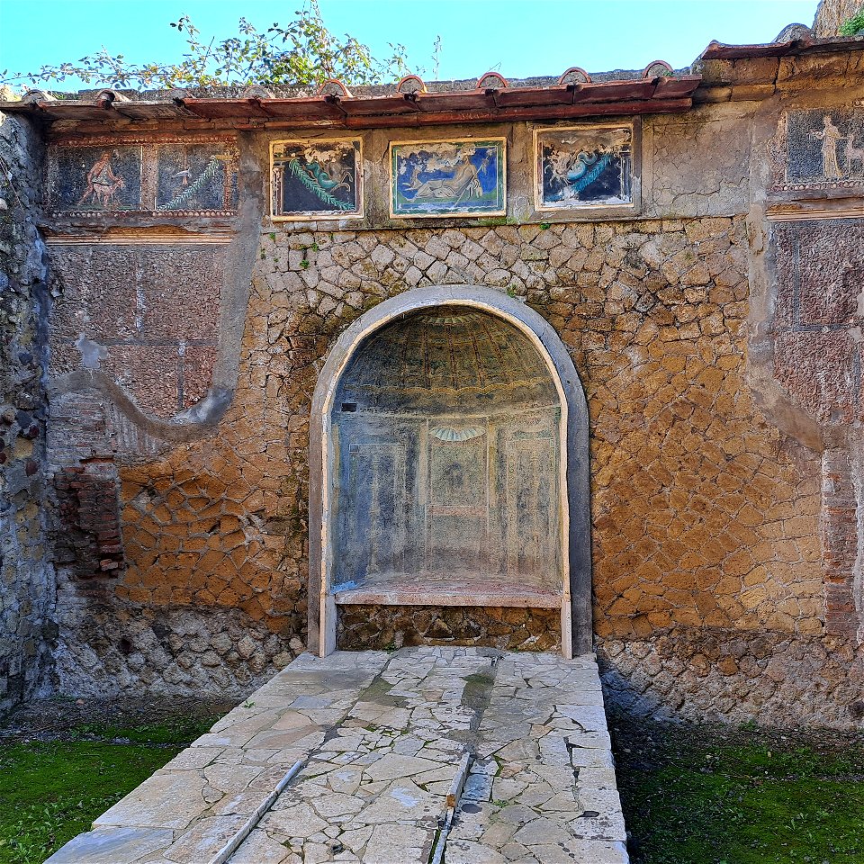 House of Skeleton Nymphaeium  Herculaneum Italy