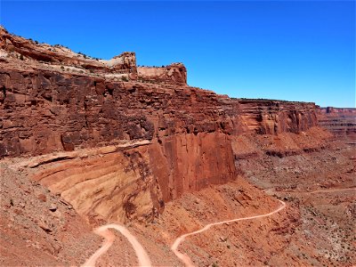Shafer Canyon Road at Canyonlands NP in UT