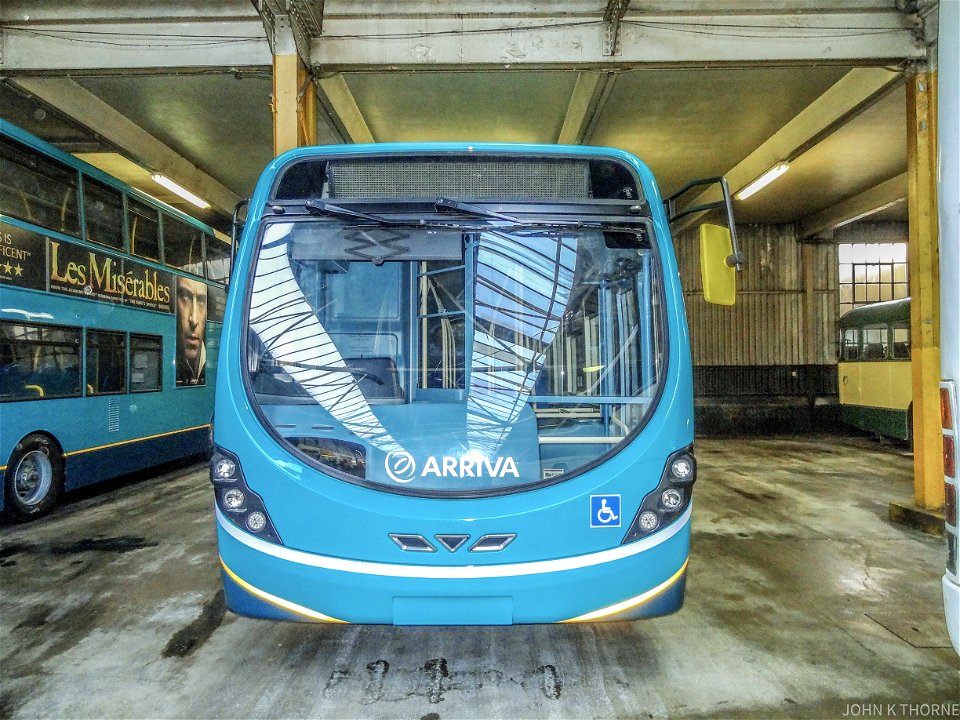 GN62HMY when it was new at the old Arriva Tunbridge Wells Depot.