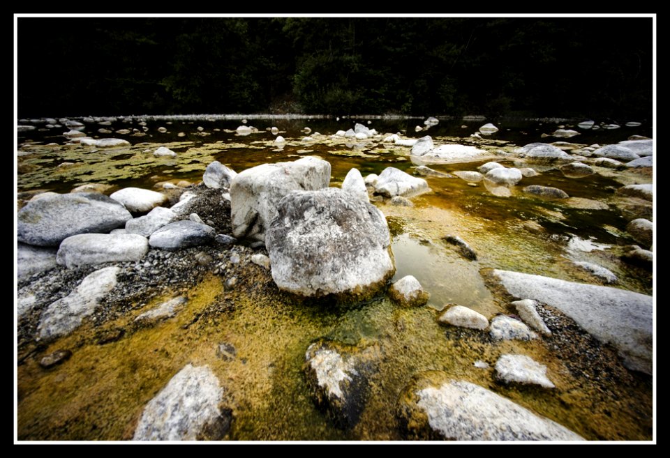 Rocks and the other side/River