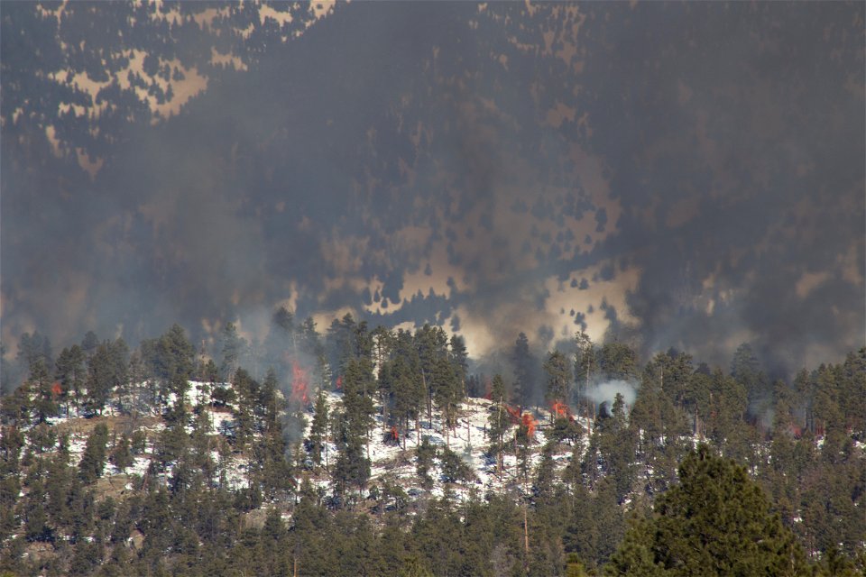 Dry Lake Hills burn project January 2023 photo