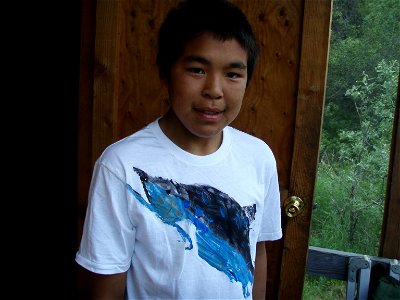 Bryan with fish T shirt