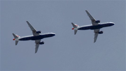 Airbus A320-232 G-EUUH British Airways - London to Innsbruck (21700 ft.)