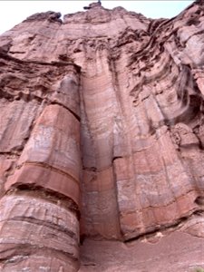 Fisher Towers Trail views of a cliff wall