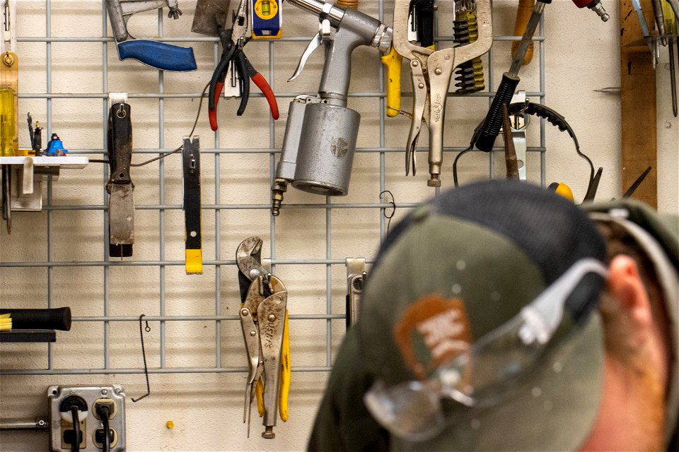 Tools in the Sign Shop