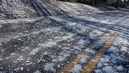 Ice Storm 2022_Pan of icy road