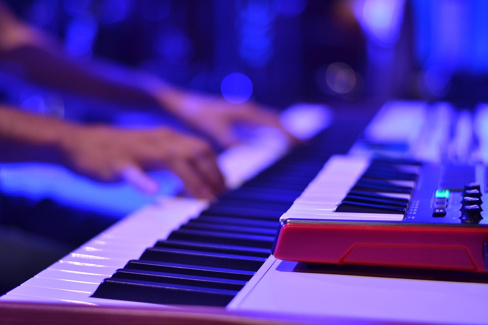 Person Playing Keyboard