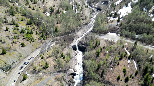 SR 504 - Spirit Lake Outlet Bridge - Washout by Washington State Department of Transportation